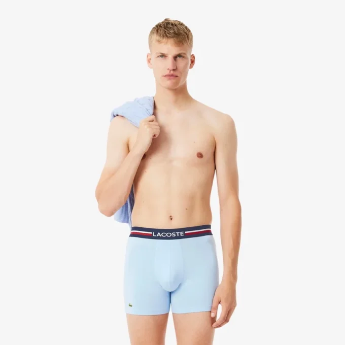 3-pack bomullsboxerkalsonger för herr