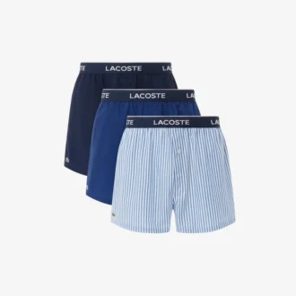 3-pack bomullsboxershorts i poplin för herr