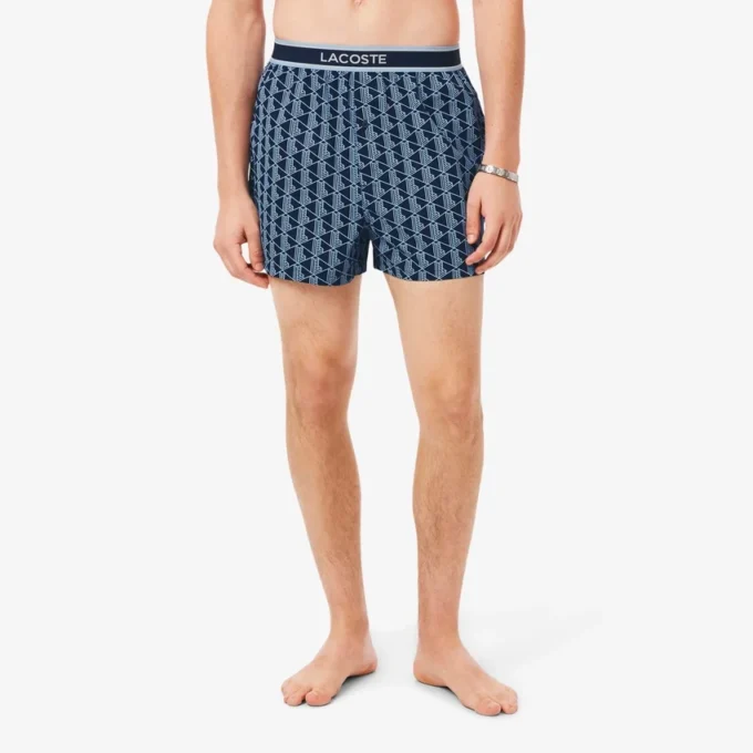 3-pack bomullsboxershorts i poplin för herr