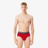 3-pack bomullskalsonger med logotyp i midjan för män 3-pack bomullskalsonger med logotyp i midjan för män