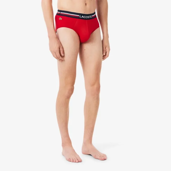 3-pack bomullskalsonger med logotyp i midjan för män 3-pack bomullskalsonger med logotyp i midjan för män