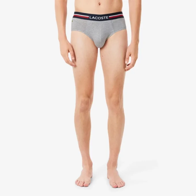 3-pack bomullskalsonger med logotyp i midjan för män 3-pack bomullskalsonger med logotyp i midjan för män