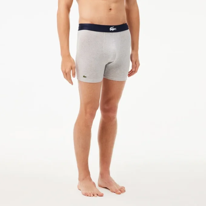 3-pack boxerkalsonger med krokodil i midjan för herr 3-pack boxerkalsonger med krokodil i midjan för herr