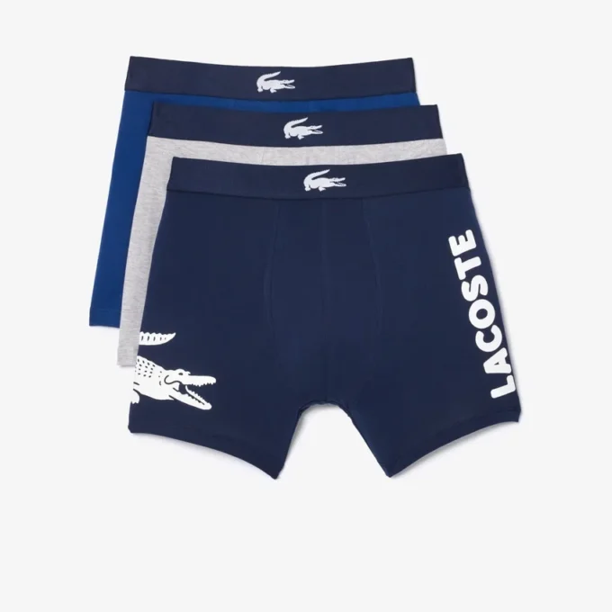 3-pack boxerkalsonger med krokodil i midjan för herr 3-pack boxerkalsonger med krokodil i midjan för herr
