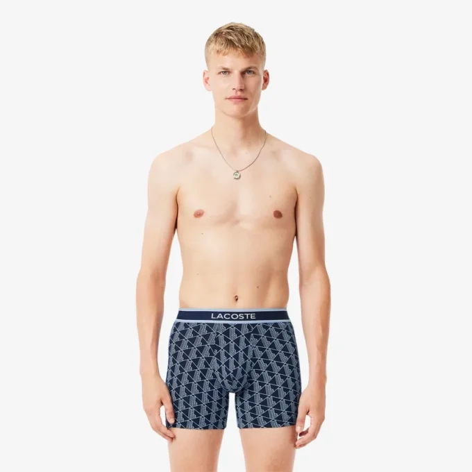 3-pack boxerkalsonger med monogramtryck för herr 3-pack boxerkalsonger med monogramtryck för herr
