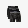 3-pack boxerkalsonger med monogramtryck för herr