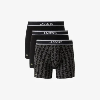 3-pack boxerkalsonger med monogramtryck för herr