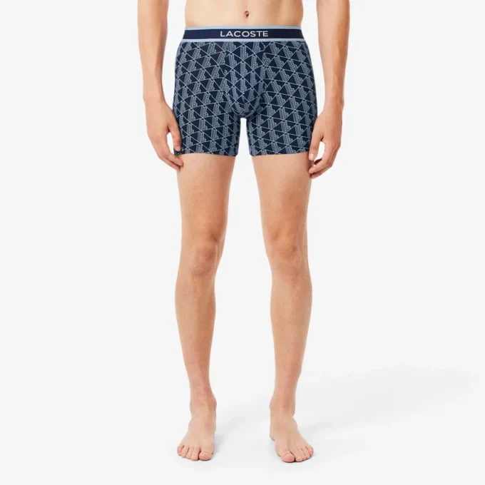 3-pack boxerkalsonger med monogramtryck för herr 3-pack boxerkalsonger med monogramtryck för herr