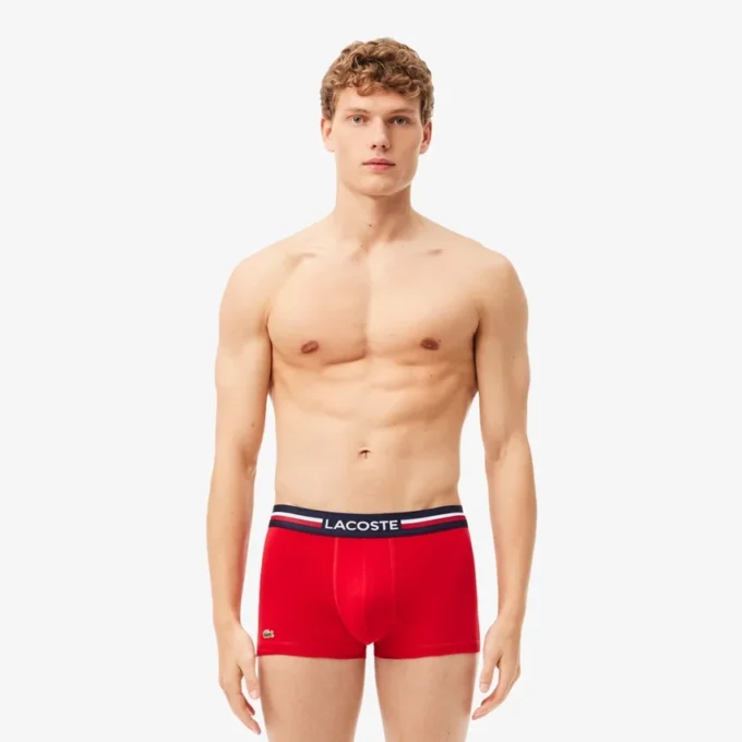 3-pack flerfärgade boxerkalsonger för herr