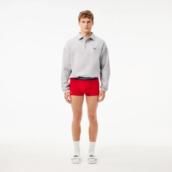 3-pack flerfärgade boxerkalsonger för herr