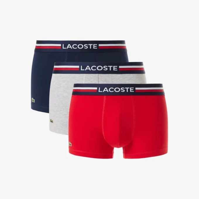 3-pack flerfärgade boxerkalsonger för herr