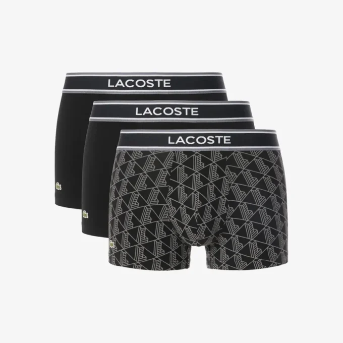 3-pack monogram-boxerkalsonger för herr