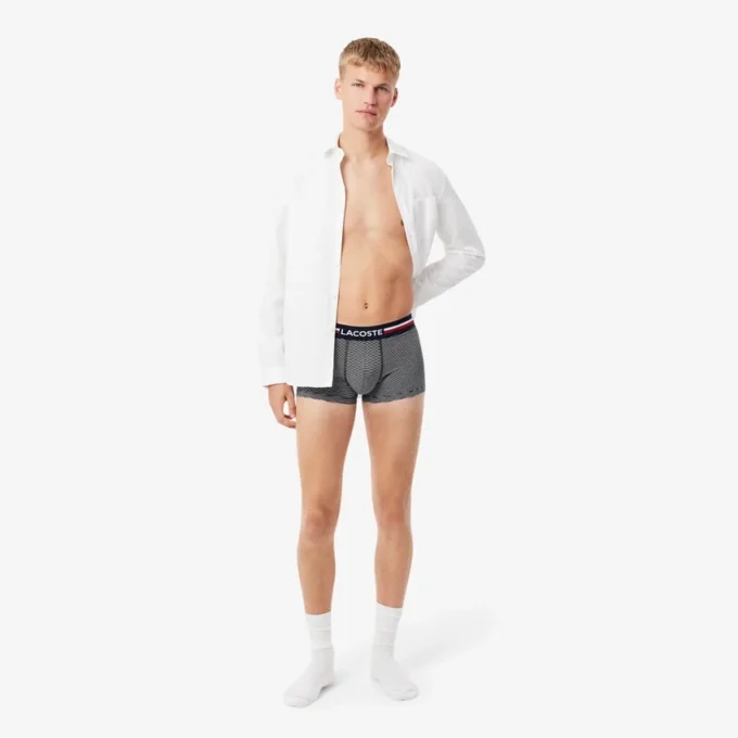 3-pack stretchiga bomullskalsonger för herr