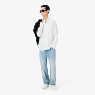 5-fickiga indigojeans med rak passform för herr
