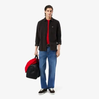 5-fickiga indigojeans med rak passform för herr