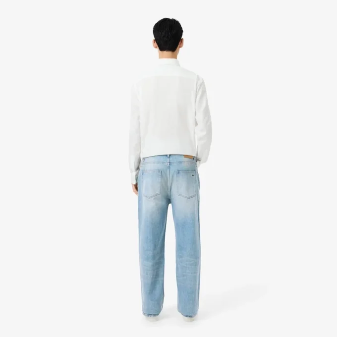5-fickiga indigojeans med rak passform för herr 5-fickiga indigojeans med rak passform för herr