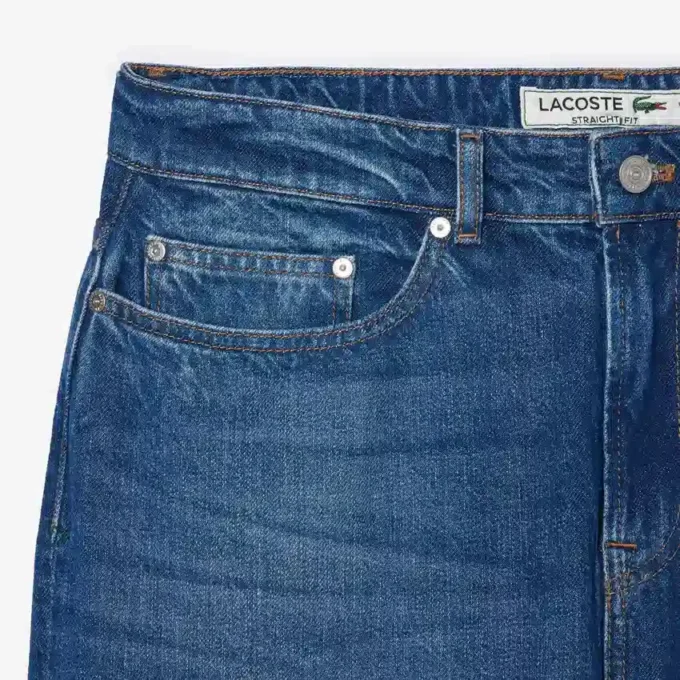 5-fickiga indigojeans med rak passform för herr 5-fickiga indigojeans med rak passform för herr