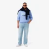5-fickiga indigojeans med rak passform för herr 5-fickiga indigojeans med rak passform för herr