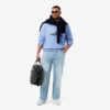 5-fickiga indigojeans med rak passform för herr 5-fickiga indigojeans med rak passform för herr