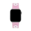 Apple Watch-armband i rosa silikon med krokodiltryck