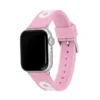 Apple Watch-armband i rosa silikon med krokodiltryck