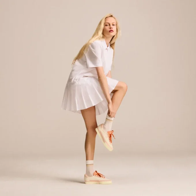 Aura lädersneakers för dam