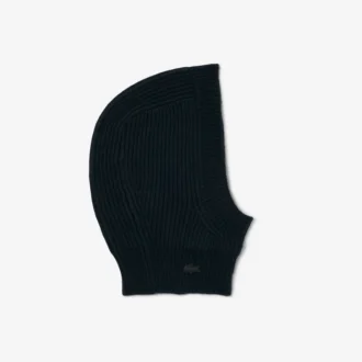 Balaclava i ribbstickad filtad ull