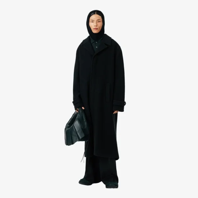 Balaclava i ribbstickad filtad ull Balaclava i ribbstickad filtad ull