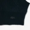 Balaclava i ribbstickad filtad ull Balaclava i ribbstickad filtad ull