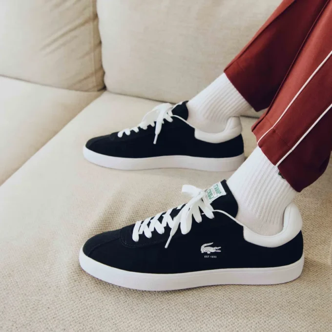 Baseshot lädersneakers för herr