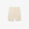 Bermudashorts i rakt snitt med tryck Bermudashorts i rakt snitt med tryck