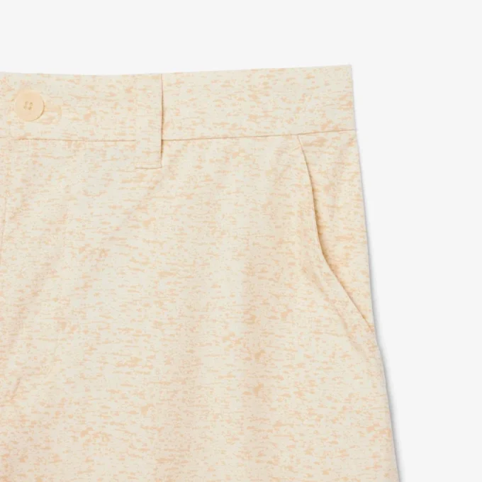 Bermudashorts i rakt snitt med tryck Bermudashorts i rakt snitt med tryck