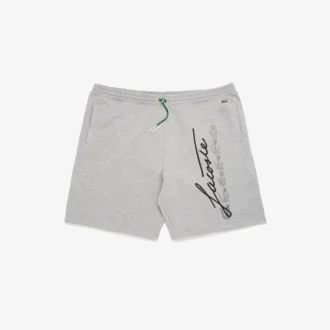 Bomullsshorts för män med märkeslogotyp