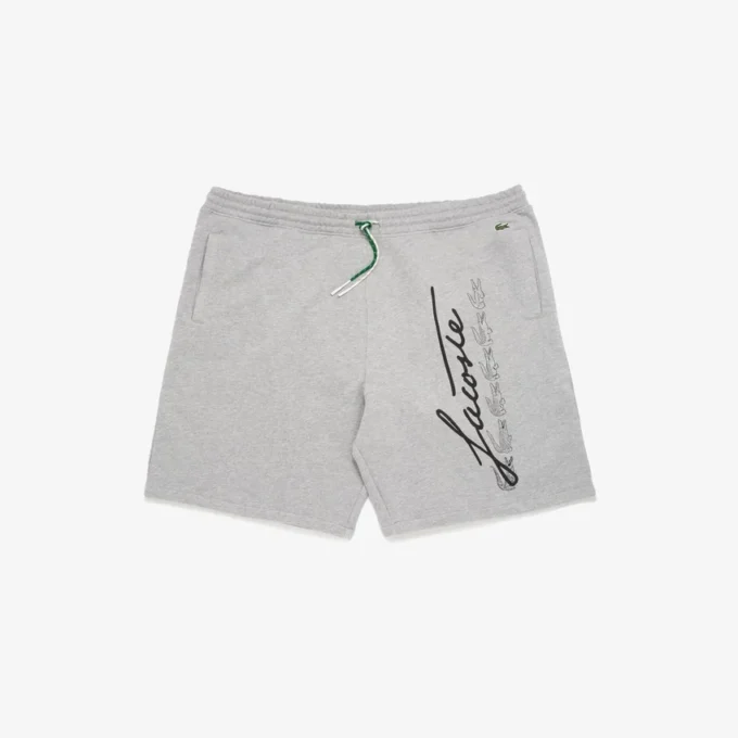 Bomullsshorts för män med märkeslogotyp Bomullsshorts för män med märkeslogotyp