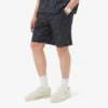 Bomullsshorts med krokodiltryck och ränder Bomullsshorts med krokodiltryck och ränder