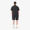 Bomullsshorts med krokodiltryck och ränder Bomullsshorts med krokodiltryck och ränder