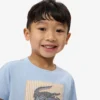 Bomullst-shirt med emblem