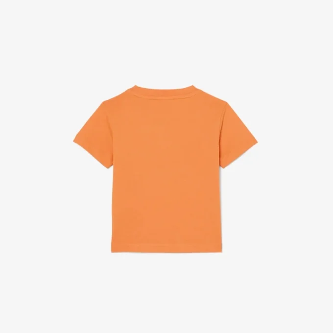 Bomullst-shirt med emblem
