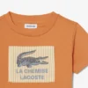 Bomullst-shirt med emblem