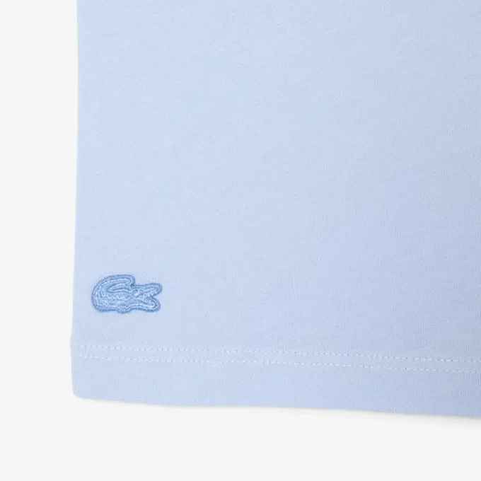 Bomullst-shirt med emblem