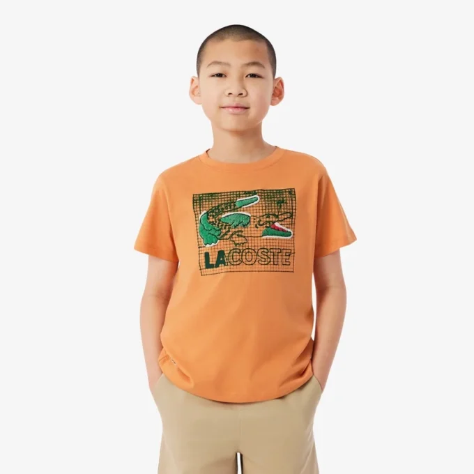 Bomullst-shirt med grafiskt tryck Bomullst-shirt med grafiskt tryck