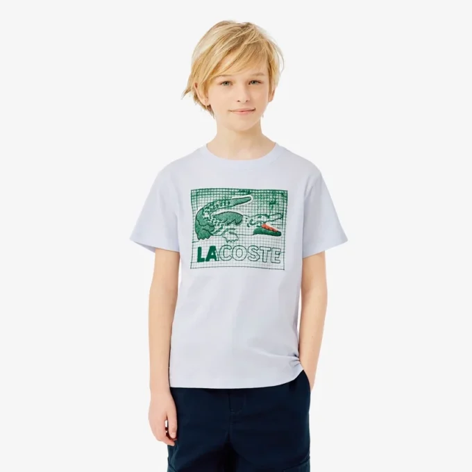 Bomullst-shirt med grafiskt tryck Bomullst-shirt med grafiskt tryck