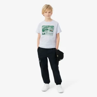 Bomullst-shirt med grafiskt tryck