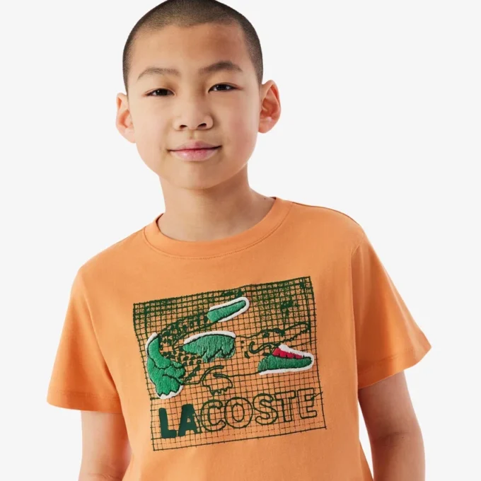 Bomullst-shirt med grafiskt tryck Bomullst-shirt med grafiskt tryck