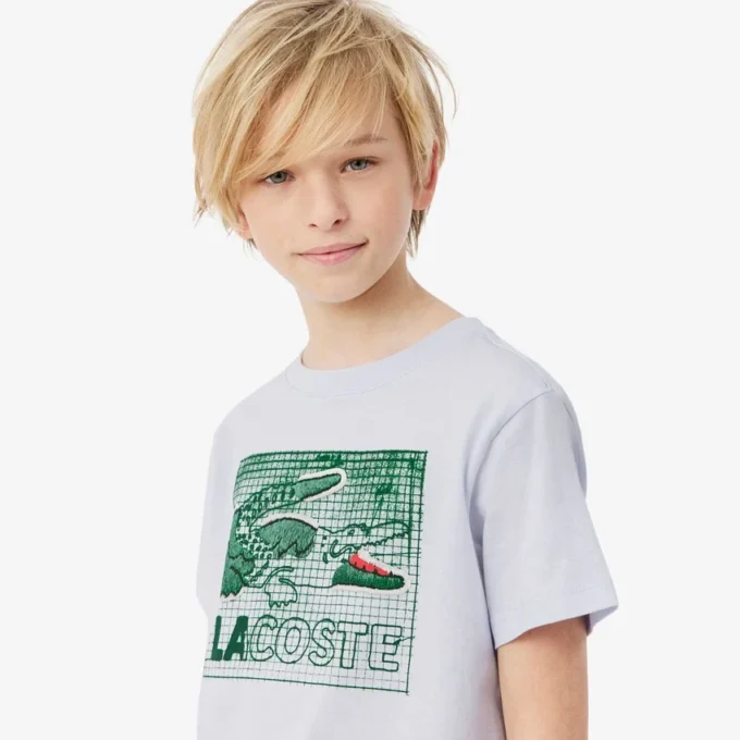 Bomullst-shirt med grafiskt tryck Bomullst-shirt med grafiskt tryck