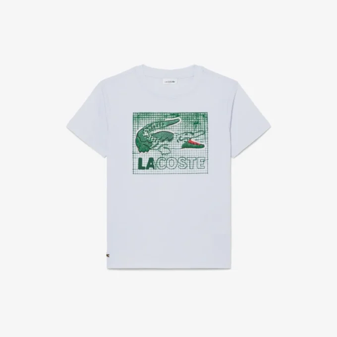 Bomullst-shirt med grafiskt tryck Bomullst-shirt med grafiskt tryck