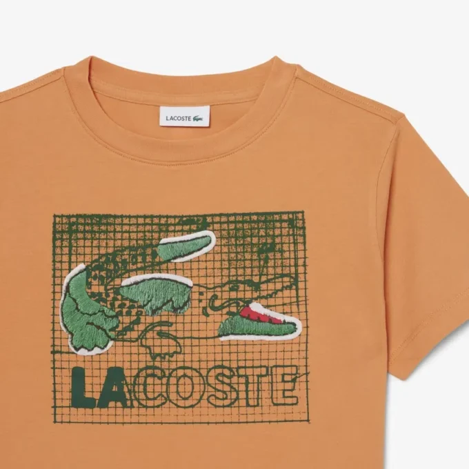 Bomullst-shirt med grafiskt tryck Bomullst-shirt med grafiskt tryck