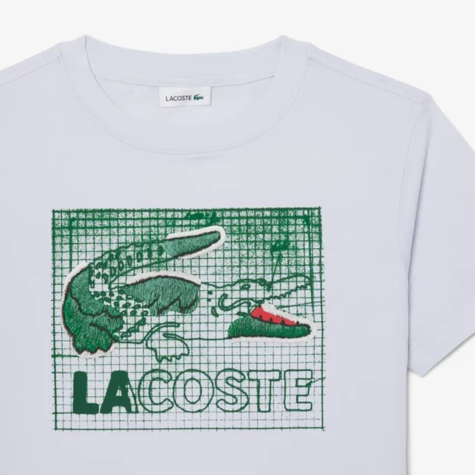 Bomullst-shirt med grafiskt tryck Bomullst-shirt med grafiskt tryck