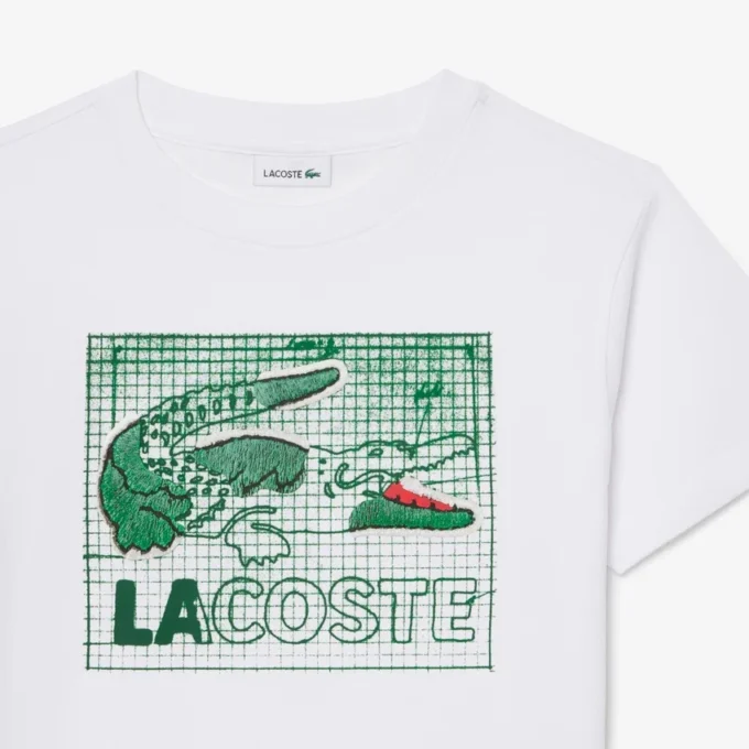Bomullst-shirt med grafiskt tryck Bomullst-shirt med grafiskt tryck