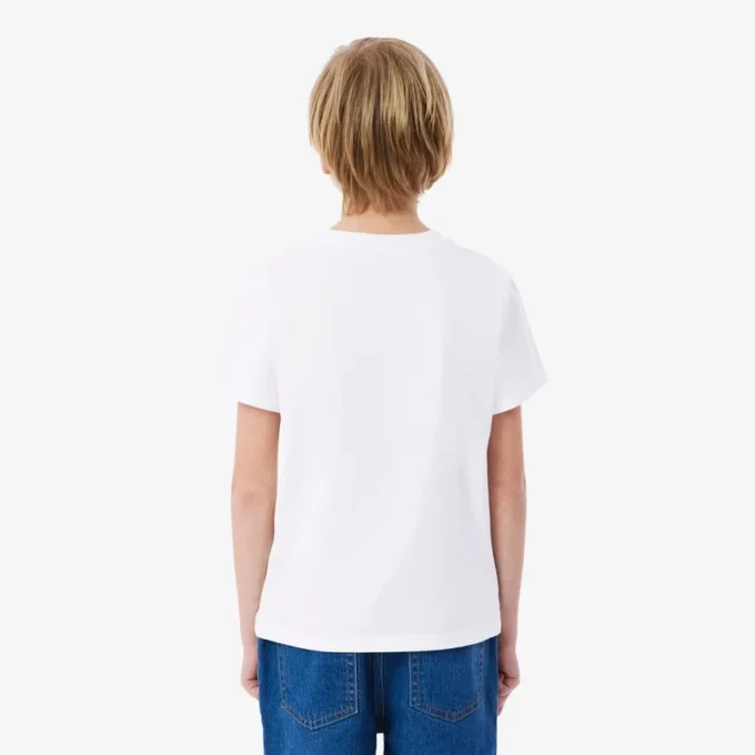 Bomullst-shirt med krokodiltryck Bomullst-shirt med krokodiltryck